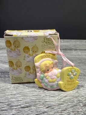 Precious Moments | NEW: “Baby’s First Christmas” Baby Girl - Hanging Ornament